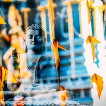 摄影 标题为“Bouddha Zen” 由Frederic Bos, 原创艺术品, 照片蒙太奇