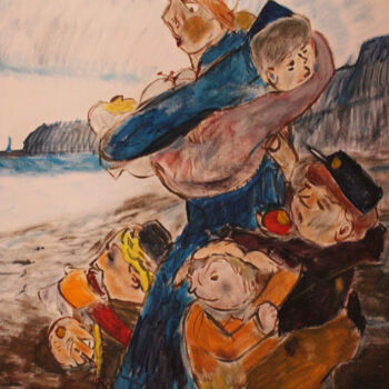 「Waiting for the sai…」というタイトルの絵画 Mikhey Chikovによって, オリジナルのアートワーク, アクリル