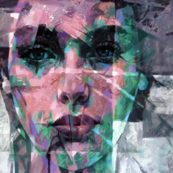 「PORTRAIT. C」というタイトルの絵画 Aleksandr Ilichevによって, オリジナルのアートワーク, アクリル