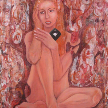 Pintura titulada "Wa(h)re Liebe 1" por Rosa Bittner, Obra de arte original, Acrílico