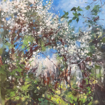 Peinture intitulée "Abandoned garden gr…" par Andrei Svistunov, Œuvre d'art originale, Huile