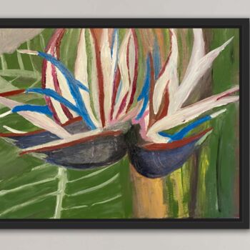 Peinture intitulée "Les oiseaux de para…" par Audrey Letheux, Œuvre d'art originale, Acrylique