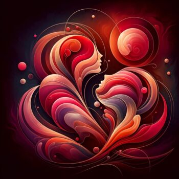 数字艺术 标题为“El amor no tiene lí…” 由Juan Carlos Pascual, 原创艺术品, AI生成的图像