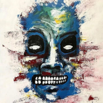 绘画 标题为“Blue Head” 由Vaxo Lang, 原创艺术品, 丙烯