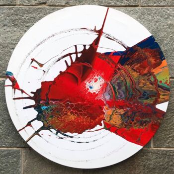 Painting titled "Sistema" by Guido Mannini, Original Artwork, Enamel