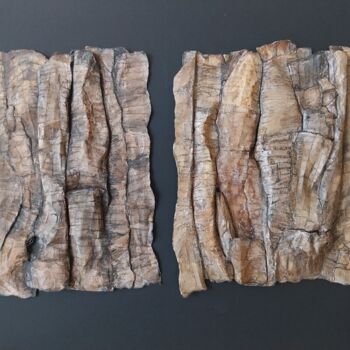 Collages titled "Bark 1" by Isabelle Stagg, Original Artwork, Collages