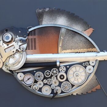 Sculpture intitulée "Fish 2023" par Vladimiras Nikonovas, Œuvre d'art originale, Modélisation 3D