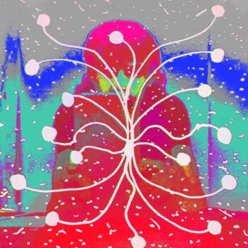 Arte digital titulada "The Artist Behind T…" por Lurline Halliman, Obra de arte original, Trabajo Digital 2D