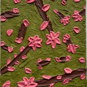 Peinture intitulée "sakura" par Kat Shevchenko, Œuvre d'art originale, Acrylique