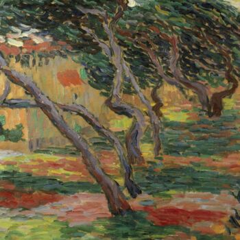Painting titled "Oliveraie / Paysage…" by Alexej Von Jawlensky, Original Artwork, Oil