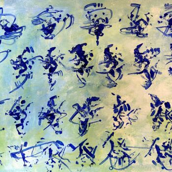Ζωγραφική με τίτλο "Urath………C.E" από Carlos Paredes Colin, Αυθεντικά έργα τέχνης, Ακρυλικό