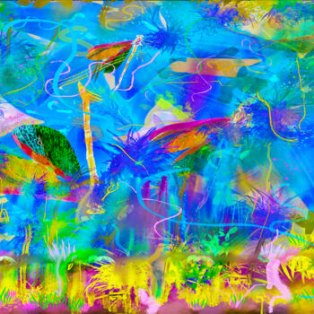 Digital Arts με τίτλο "A Sea of Dreams" από Marc Vandermeer, Αυθεντικά έργα τέχνης, Ψηφιακή ζωγραφική