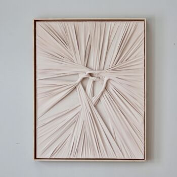 Textielkunst getiteld "Lagom" door Elsa Weldemariam, Origineel Kunstwerk, Stof