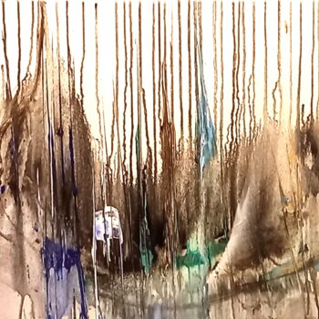 Painting titled "INCERTITUDE / UNCER…" by Michele Madeleine Guillot, Original Artwork, Acrylic Mounted on Wood Stretcher fra…