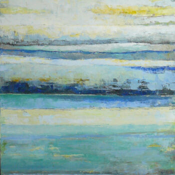 "Horizons" başlıklı Tablo Fabrice Bettrancourt tarafından, Orijinal sanat, Petrol Ahşap Sedye çerçevesi üzerine monte edilmiş