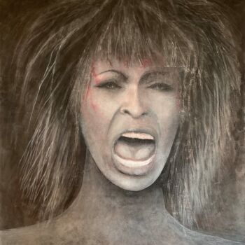 Ζωγραφική με τίτλο "Tina Turner" από Sergio Repossini, Αυθεντικά έργα τέχνης, Ακρυλικό
