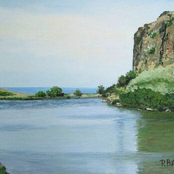 Painting titled "Dunsapie Loch, Holy…" by Pola.B.Alex, Original Artwork, Oil
