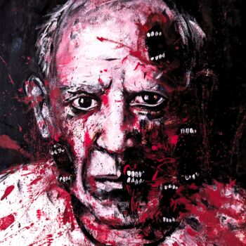 Painting titled "Pablo" by Vaxo Lang, Original Artwork, Acrylic