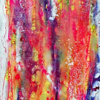 Painting titled "Forest" by Maria Ro Art, Original Artwork, Acrylic