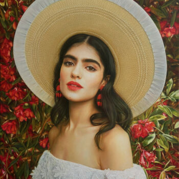 Pintura titulada "In garden" por Andriy Markiv, Obra de arte original, Oleo