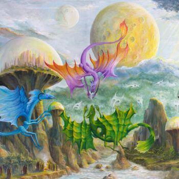 Malerei mit dem Titel "Gregory Pyra Piro o…" von Gregory Pyra Piro, Original-Kunstwerk, Öl Auf Keilrahmen aus Holz montiert