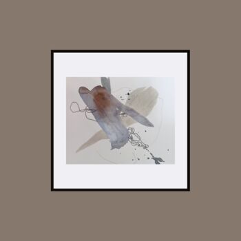 Painting titled "• UNKNOWN ENDING -…" by Thilini Jinadasa, Original Artwork, Watercolor Mounted on Cardboard