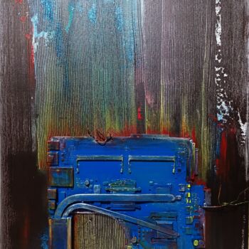Painting titled "A portal to the dig…" by Yulia Larionova, Original Artwork, Acrylic