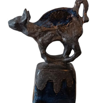 Sculpture intitulée "petit siamois silho…" par Marie Pascale Martins, Œuvre d'art originale, Terre cuite