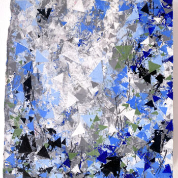 绘画 标题为“Amnis / Fracture XV…” 由Greg Bryce Ssa, 原创艺术品, 丙烯 安装在其他刚性面板上