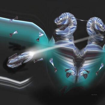 「YY1」というタイトルのデジタルアーツ Dejan Vucelicによって, オリジナルのアートワーク, デジタル絵画
