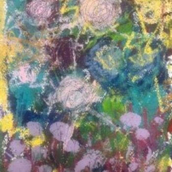 Peinture intitulée "My Messy Garden" par Betsey Ervin, Œuvre d'art originale, Acrylique