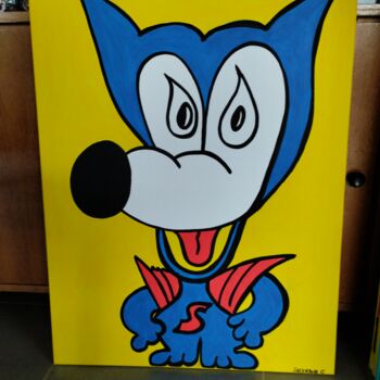 제목이 "superwalter"인 미술작품 Salvadore C로, 원작, 아크릴 나무 들것 프레임에 장착됨