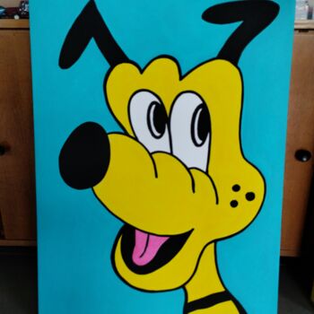 Painting titled "l écoute" by Salvadore C, Original Artwork, Acrylic Mounted on Wood Stretcher frame