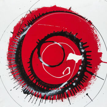 Painting titled "Alterazione" by Guido Mannini, Original Artwork, Enamel