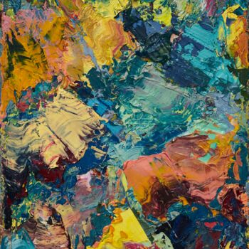 Painting titled "Colourscape 32" by Simon Findlay, Original Artwork, Oil