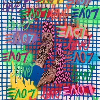 Collages titled "Love Shoes Mag" by Monna Art, Original Artwork, Collages
