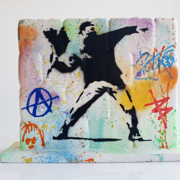 "SPACO Wall street b…" başlıklı Heykel Spaco tarafından, Orijinal sanat, Akrilik