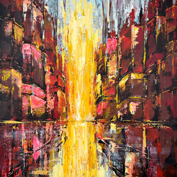Painting titled "2024 custom modern…" by Olena Nesterenko, Original Artwork, Acrylic Mounted on Wood Stretcher frame