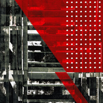 Collages intitulée "Arranged Place 9." par Petr Strnad, Œuvre d'art originale, Collages