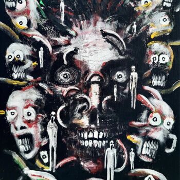 Painting titled "Untitled 3" by Vaxo Lang, Original Artwork, Acrylic