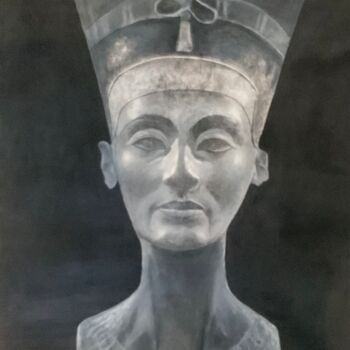 Malerei mit dem Titel "Nefertiti" von Sergio Repossini, Original-Kunstwerk, Acryl