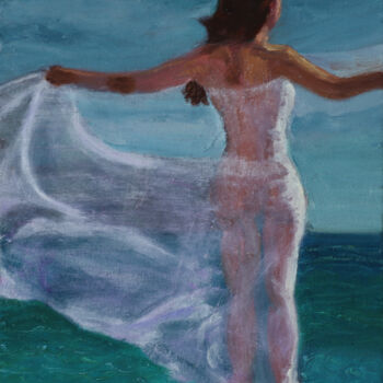 Pintura titulada "Standing On Water" por The Hammer, Obra de arte original, Oleo