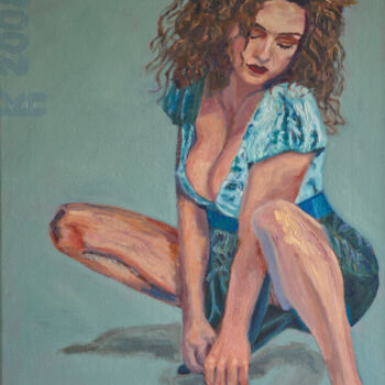 Pintura titulada "Katja Schuurman" por The Hammer, Obra de arte original, Oleo