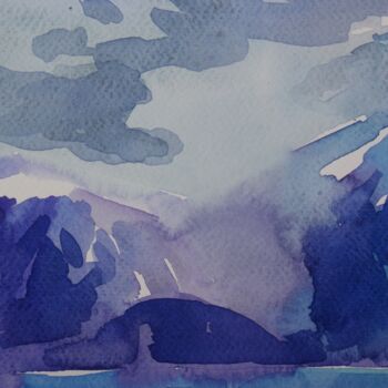 Painting titled "sketch" by Joan Mato, Original Artwork, Watercolor