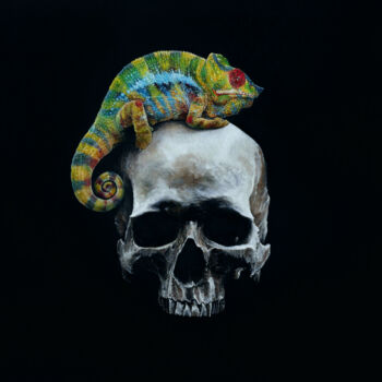 Printmaking titled "Furcifer pardalis -…" by Sailev, Original Artwork, Digital Print