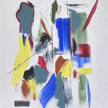 Pintura titulada "Things fall apart" por Jill Midthune, Obra de arte original, Acrílico Montado en Bastidor de camilla de ma…