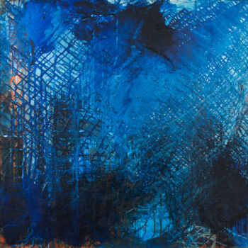 Peinture intitulée "Abysses" par Anne-Marie Mary, Œuvre d'art originale, Huile Monté sur Châssis en bois