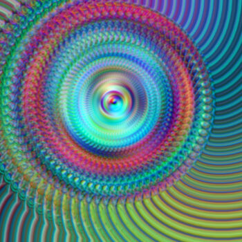 Digital Arts titled "Vortex Vibrant" by Shanny Ask Lasasa, Original Artwork, Digital Painting
