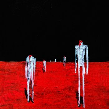 Peinture intitulée "Headless #7" par Vaxo Lang, Œuvre d'art originale, Acrylique