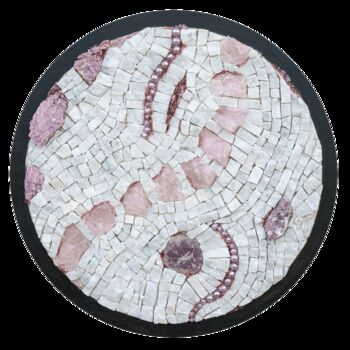 Sculpture titled "Ecoute de la matière" by Fabienne Le Pajolec, Original Artwork, Mosaic Mounted on Other rigid panel
